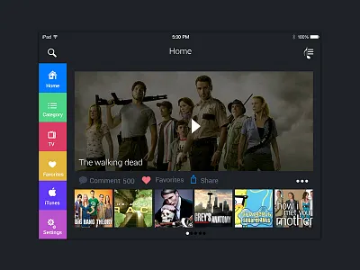 Online Tv App Ui color ui flat color flat ui iui ui uiux