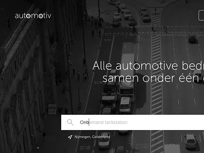 Automotive search website automotive homepage photo search splash website