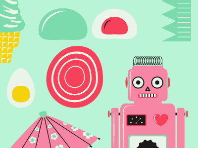 Tokyo fixie flowers godzilla graphic ice cream japan japanese print robot sakura sushi tokyo