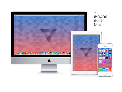 Triangle ios iphone wallpaper