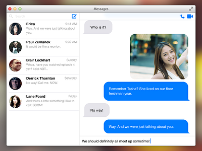Messages for OS X messages os x ui