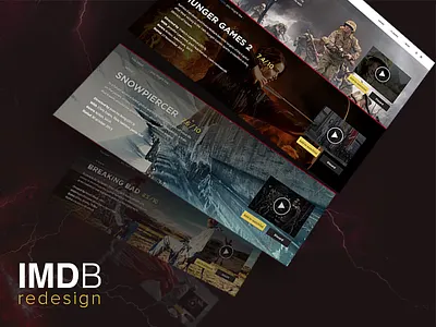 IMDB Redesign discover home imdb movies redesign ui ux