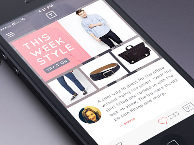 Thread Home fashion iphone orange search thread ui ux