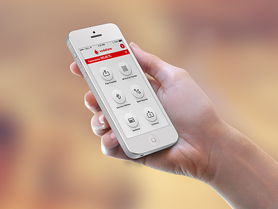 Vodafone Wallet Menu flat home ios7 iphone main menu navigation psd vodafone wallet