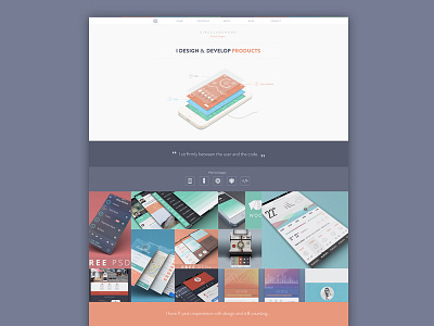 New Portfolio Site (WIP) design illustration photoshop portfolio web design website