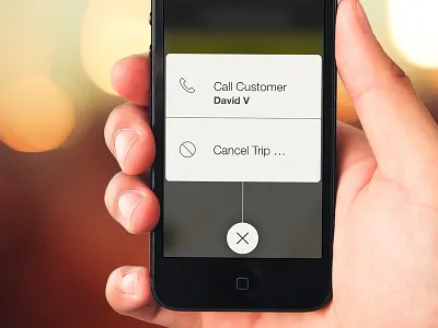 Contextual menu blur hailo ios ios7 iphone mobile photo sketchapp ui
