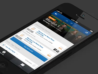 Artist View app artist band calendar events ios mobile tickets