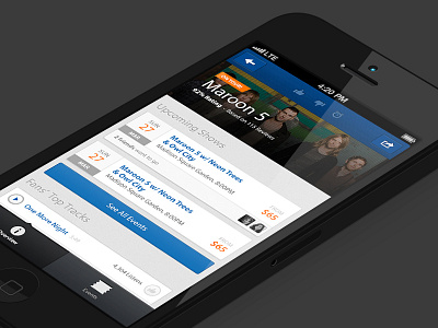 Artist View app artist band calendar events ios mobile tickets