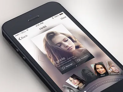 Profile Card app card ios iphone mobile profile ui
