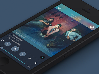 Player II design ios7 music music player player ui