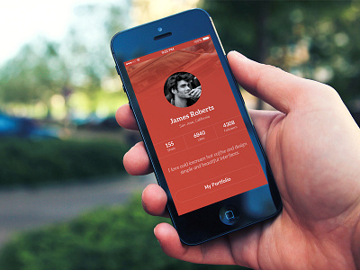 User Profile app flat ios7 metro profile user