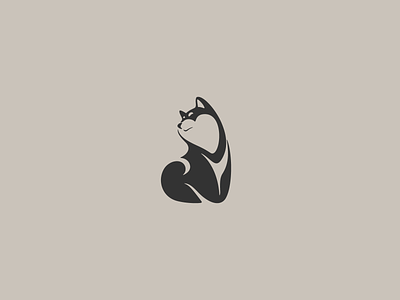 Shiba Inu animal cute design dog heart illustration logo love negative space shiba inu tail vector