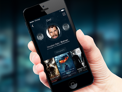 iOS7 Profile Screen appdesign gradient ios ios7 iphone iphonedesign profile ui user interface