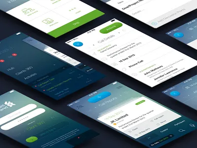 Mobile Call Reports action bank create icons interaction ios list login menu plus report side
