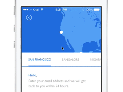 Contact Page QC/Origami Prototype apple composer contact facebook interactive map origami prototype qc quartz ui ux