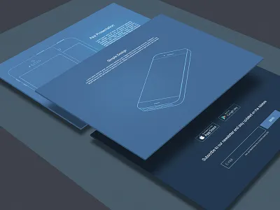 Simple Floating Landing page 3d floating iphone landing page simple