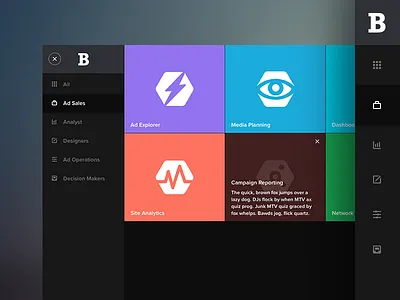 The Hub - Burt app burt gothenburg icons interface logo psd responsive sidebar symbols ui web