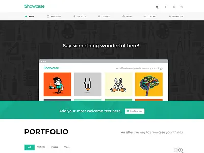Showcase multipurpose psd theme
