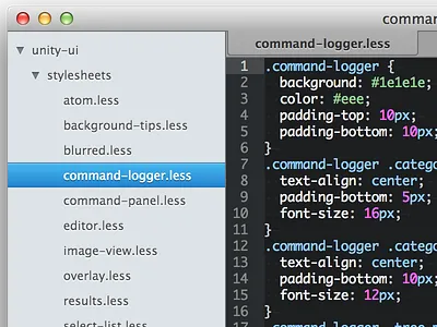 Unity theme for Atom atom theme ui
