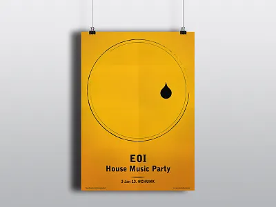 EOI House Music Party Poster house music music party poster poster poster design poster mockup