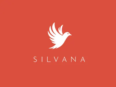 Silvana logo brand brid consultant fashion flat freedom liberation logo red