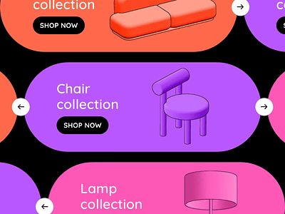 3D • Web • App • Design • Development 3d 3d model animation app cool e commerce furniture interaction interactive minimal mobile modern online shop product store trendy ui ux web website