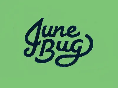 JuneBug hand written tattoo
