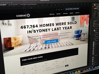 Property Search headline homepage real estate real estate website search top nav tyope type website