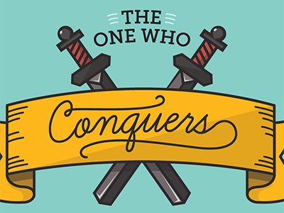 Verse of the Day: Revelation 3:5 bible church illustration logos bible software ribbon sword verse