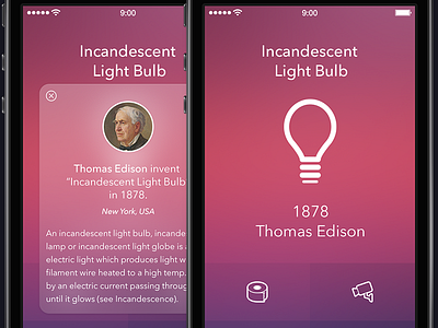 Invention of the Day [Pop-Up Screen] app invention ios7 ipad iphone ui
