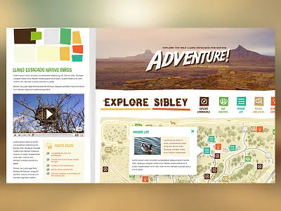 Mood Board: Nature Center center children flat map nature