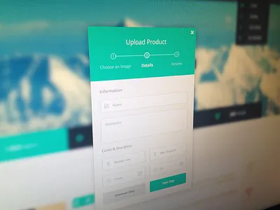 Upload Product for Rentinue ipad product rentinue ui upload web