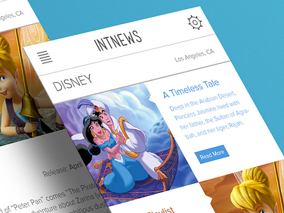 IntNews Specific Feed View blog blogging disney feed flat grid ios7 news reader travel