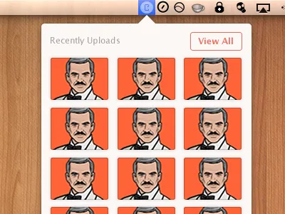 Cloudup App Grid app cloudup menubar os x