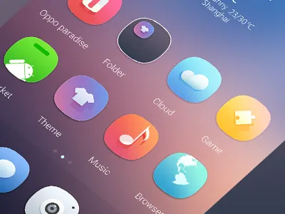 Starry Night browaer camera cloud folder game market message music phone theme