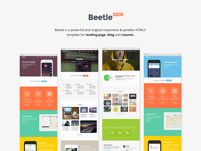 Landing page flat gif landingpage