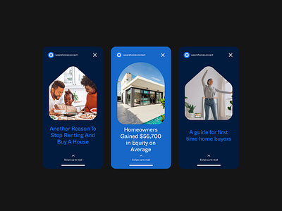 Home Connect - Mortgages - Stories branding minimal social