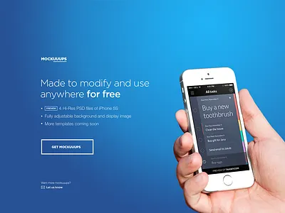 Mockuuups: Free iPhone 5S templates 5s download free freebie hand iphone mockup phone photoshop psd resource template