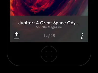 Readymag: Mobile Viewer menu navigation publishing readymag ui ux viewer