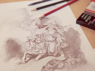 Rembrandt Drawing balaamsass drawing pen rembrandt