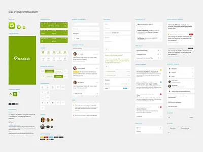 iPhone pattern library interface ios ios7 mobile pattern library styleguide ui