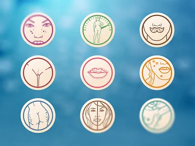 Aesthetic Medicine Badge Icons badges icon medicine