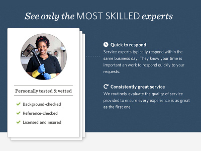 Skilled Experts layout typography