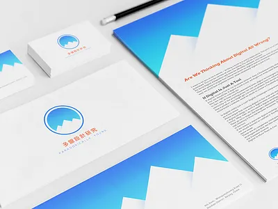 DOMOB DESIGN - BRANDING blue branding logo mountain vi