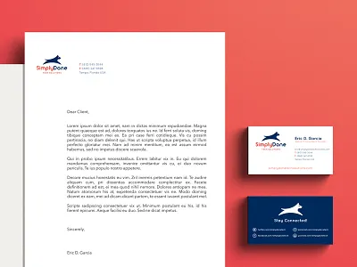 SimplyDone Branding branding dog identity logo mockup