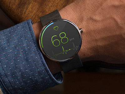 Heart Rate watch app android app bpm fitness google watch google wear green hear hear rate pulse smart watch
