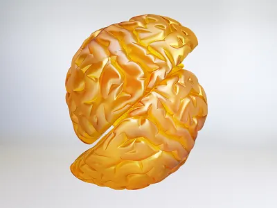 S for Swist School 3d brain logo