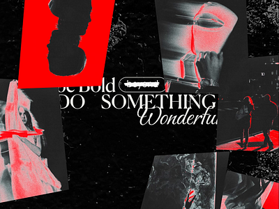 Poster 01: Be Bold, Do Something Wonderful 🏆 3d animation black brand branding clean fashion fashionable flat future graphic design icon illustration minimal motion graphics poster product typography ui animation vector