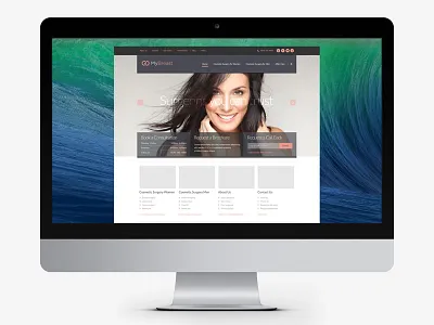 Cosmetic Surgery Design concept cosmetic surgery flat