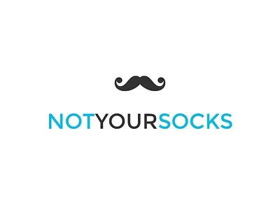 Not Your Socks - WIP branding fashion flat design logo